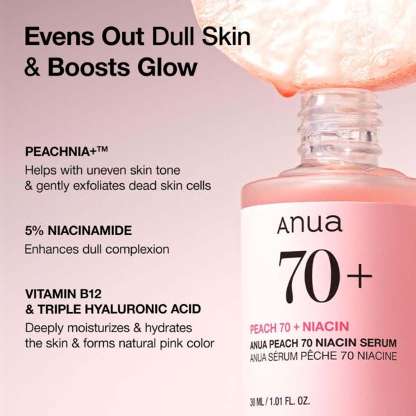 Anua Peach 70 Niacinamide Serum 30ml - Image 5